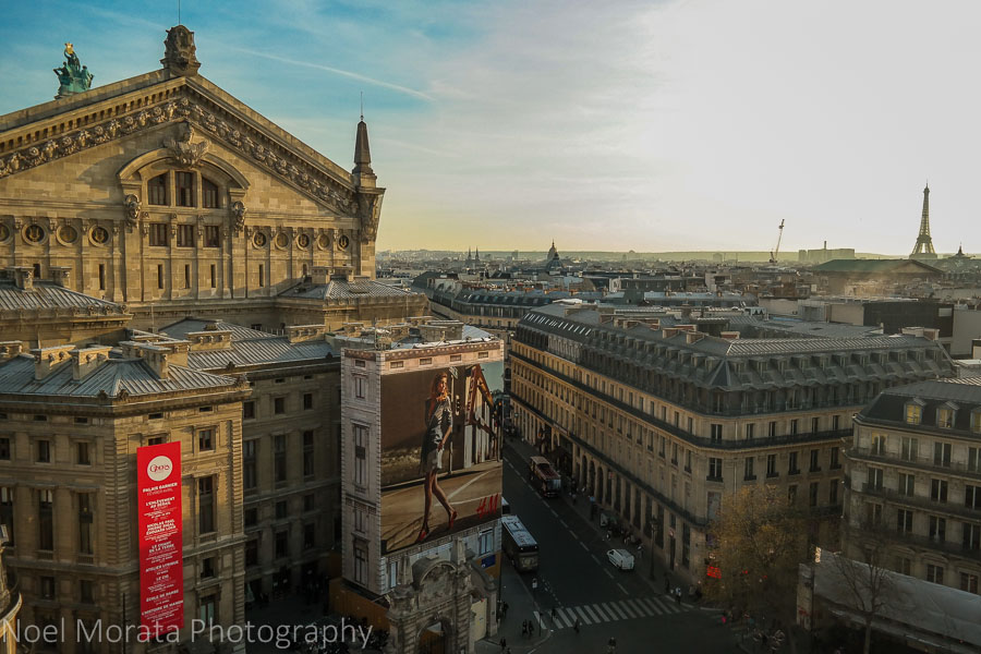 View of Paris from above - Galleries Lafayette