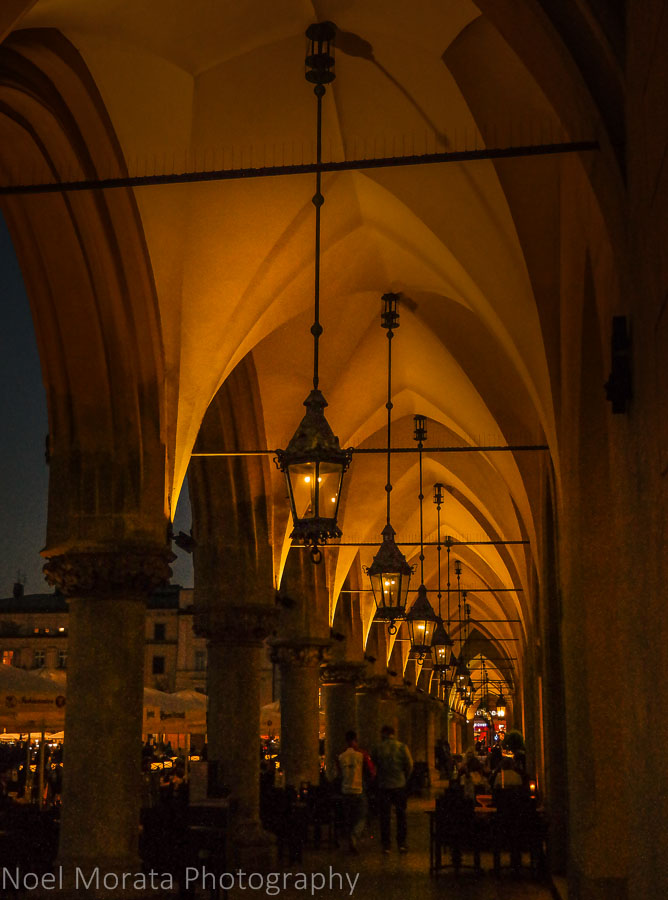 Arcade walkways of the Cloth hall in the old town, Krakow
