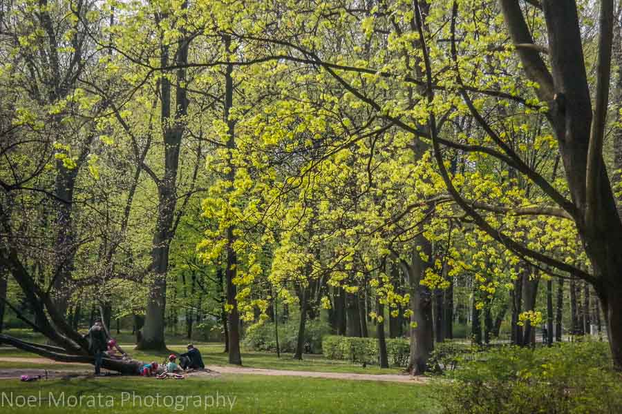 Top 20 places to visit including the parks of Warsaw 
