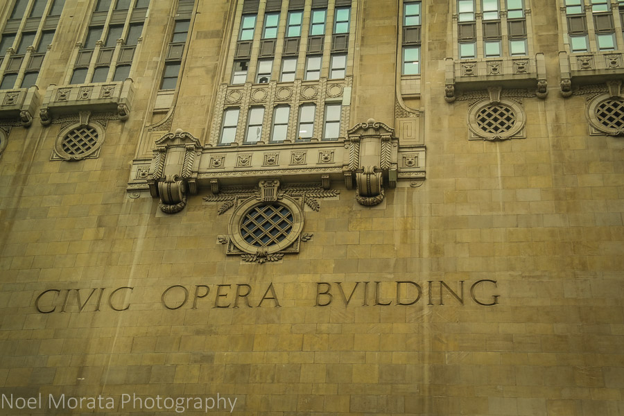 The Civic Opera Building - Chicago river cruise 
