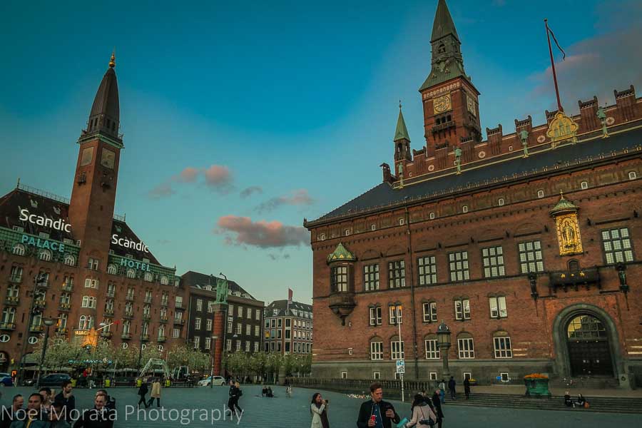 Copenhagen City Hall Square - Fantasy dragon at city hall square - A first impression of Copenhagen, Denmark
