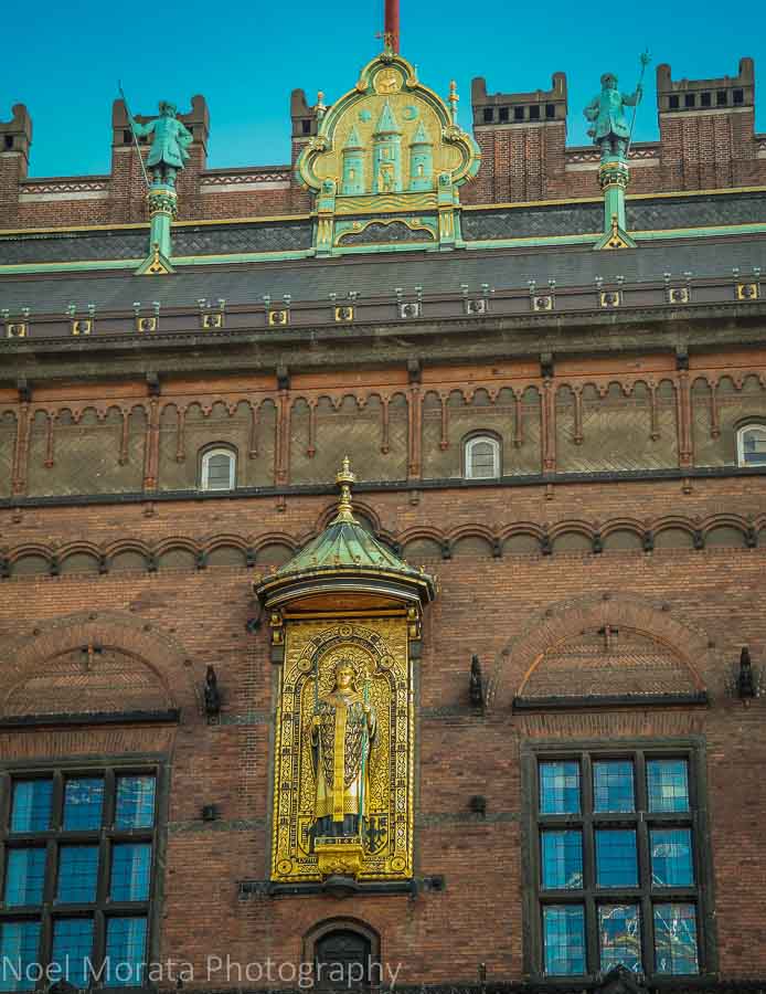 Façade of the old town hall at Raduspladsen, Copenhagen