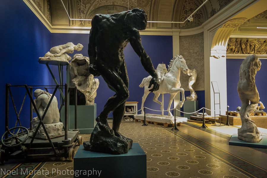 Miscellaneous statuary on display, Glyptotek Museum