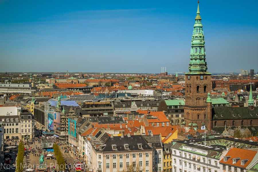 Christiansborg Palace tower views of Copenhagen