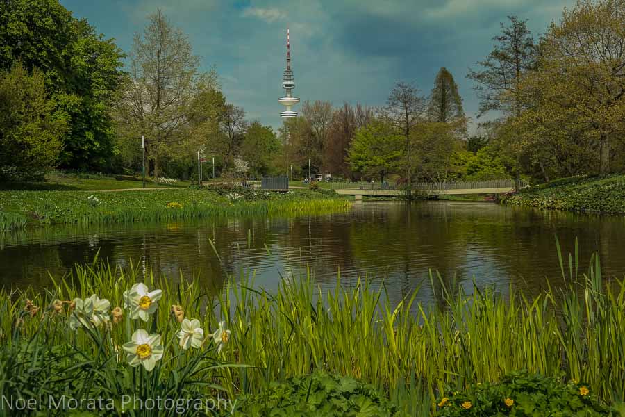 Planten un Blomen landscape in central Hamburg