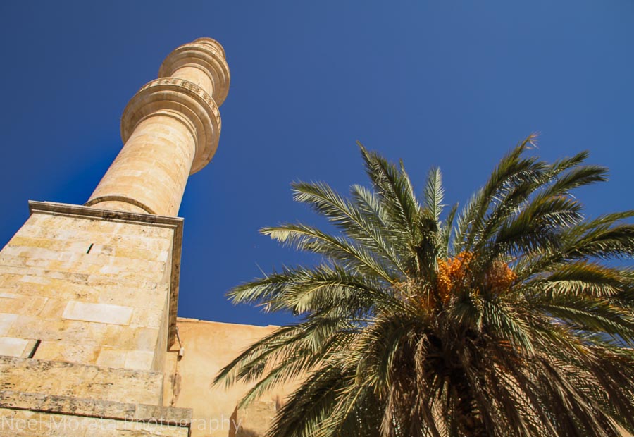 Moorish minaret details in Chania, Crete