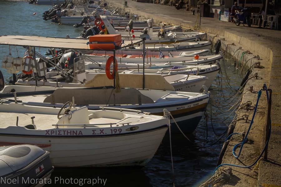 Fishing boats and harbor - 20 pictures of Crete in Greece