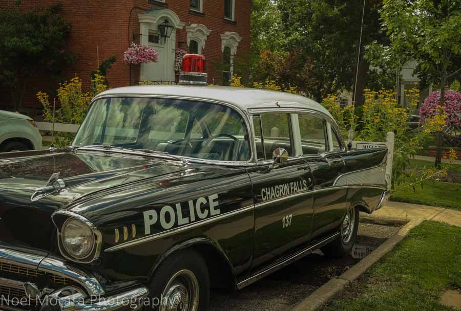 Police car in Chagrin Falls, Ohio