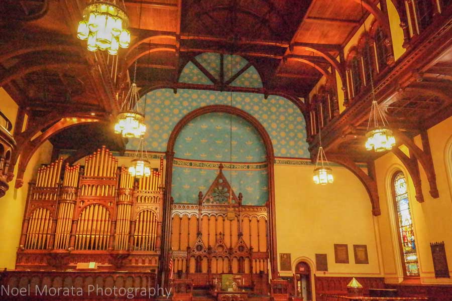 Old Stone church interior - A visit to Cleveland, Ohio