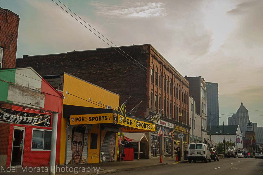 International markets and eateries at the Strip District in Pittsburgh