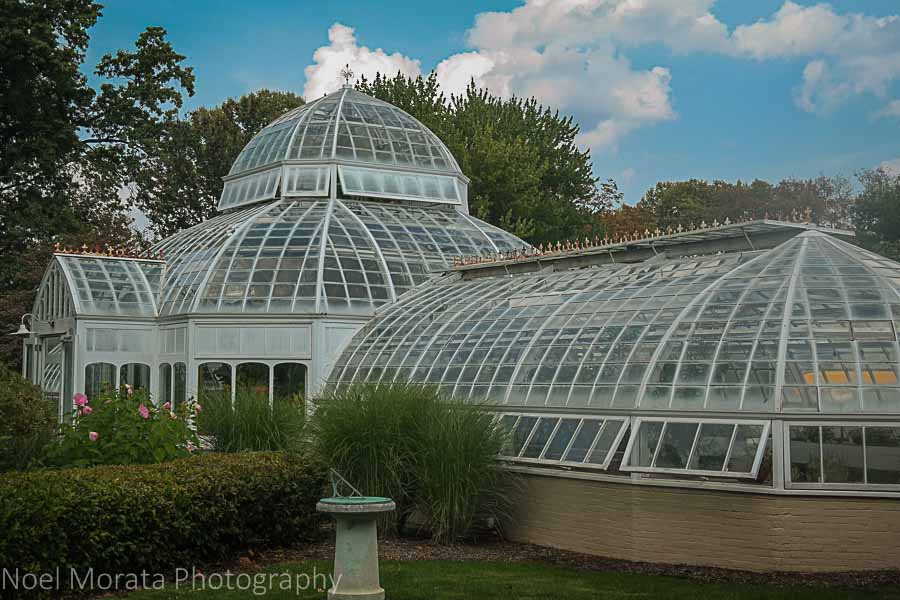 Glass house at Frick Art and Historical Center in Pittsburgh, Pennsylvania