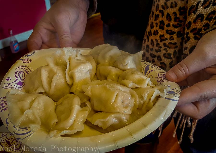 Delicious dumplings from Jie's Good Tasting - Columbus food tour
