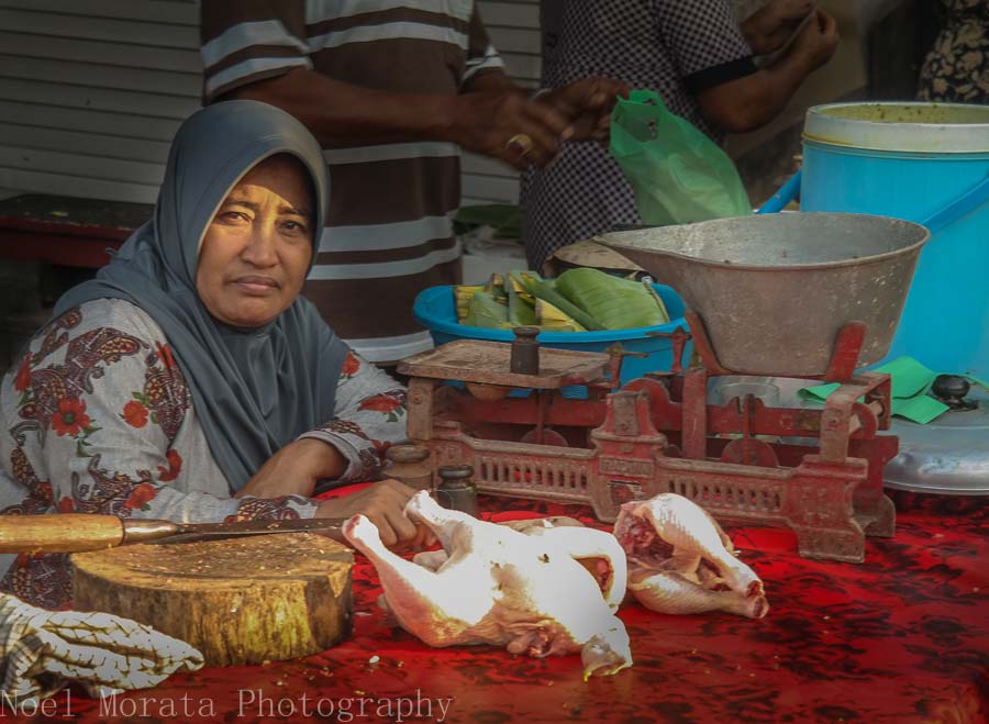 Local chicken vendor in Tabanan, Bali - Markets in Bali