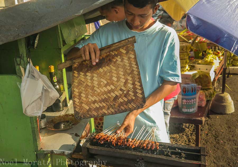 Barbeque vendor in Tabanan, Bali - Markets in Bali