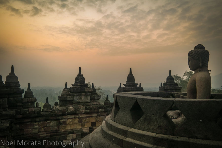 Borobudur sunrise in central Java, Indonesia 