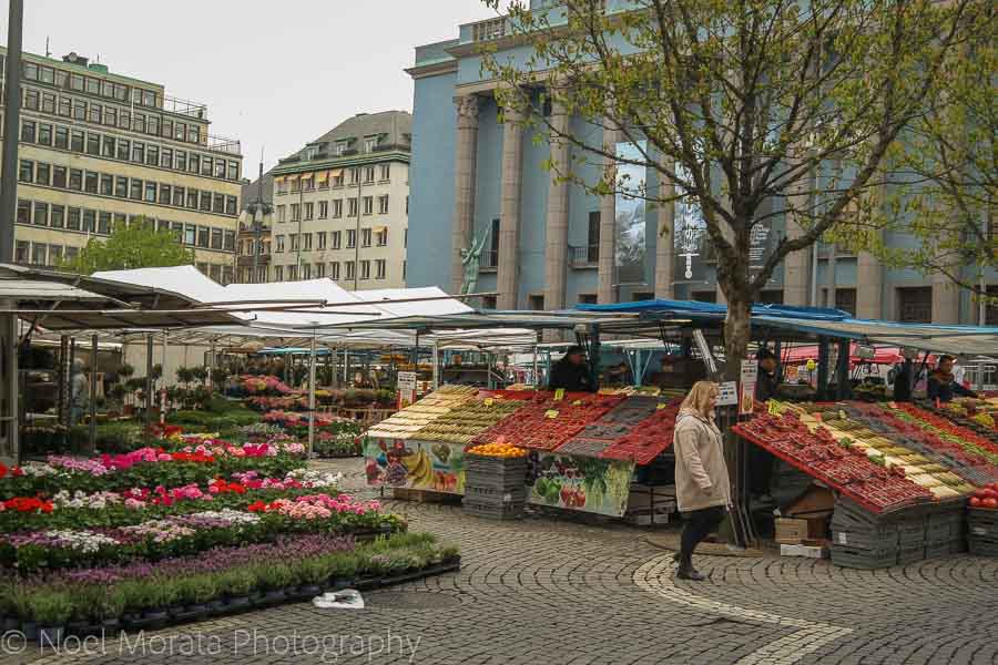 Morning outdoor market - Visiting Stockholm - a first impression