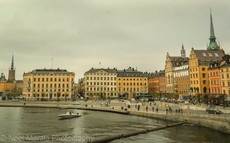 Gamla Stan waterfront in Stockholm - Visiting Stockholm - a first impression