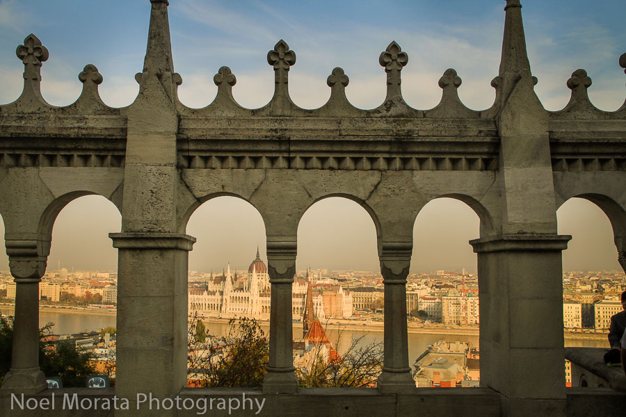 Fisherman's Bastion details Best places to photograph Budapest Hungary