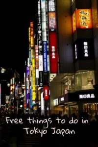 Free things in Tokyo, Japan
