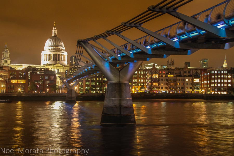 25 fun and cool places to visit in London - St Pauls at night time
