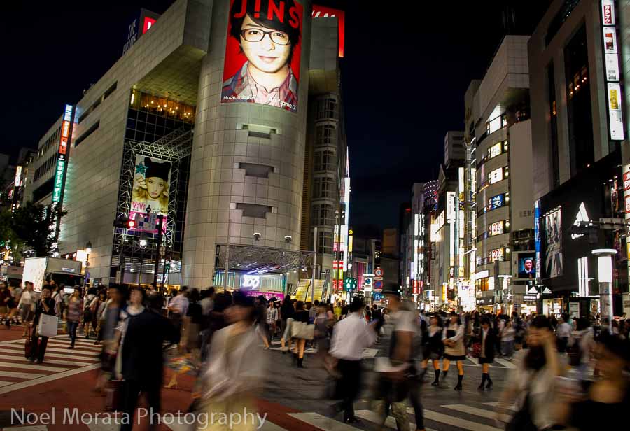 Shibuya Crossing in the Shibuya district of Tokyo