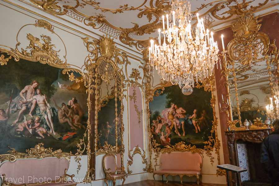 Rococo style Interior room at the Neues Palais in Sanssouci