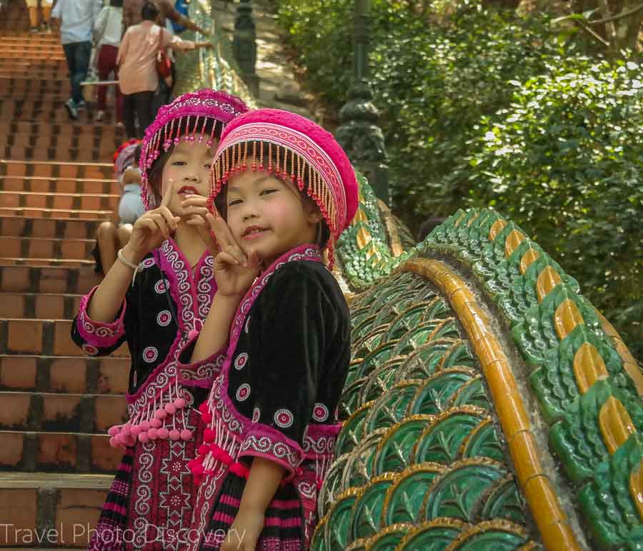 Stairs and Naga serpants Visiting Wat Phra That Doi Suthep