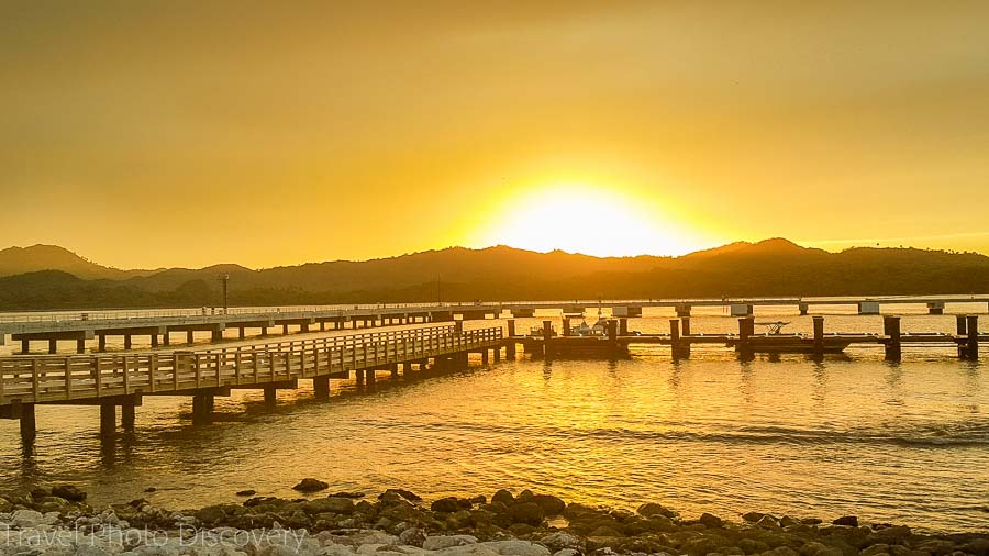 Sunset at Amber Cove Voluntourism with Fathom cruise