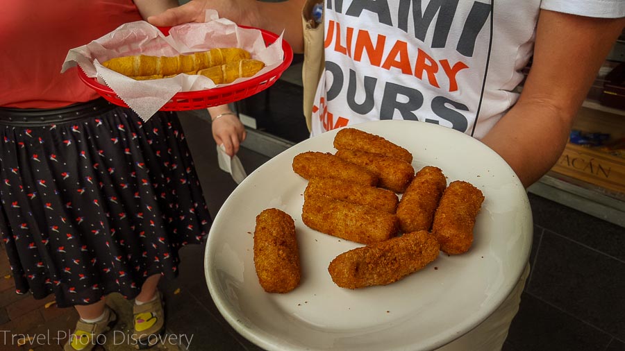 Croqueta snacks at a Ventanita in Little Havana