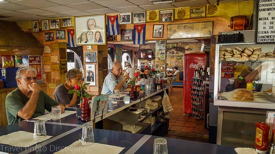 Typical café eatery in Little Havana, Miami