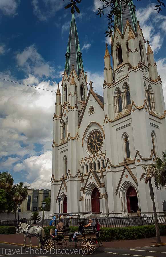 Catholic cathedral of St. John the Baptist in Savannah, GA