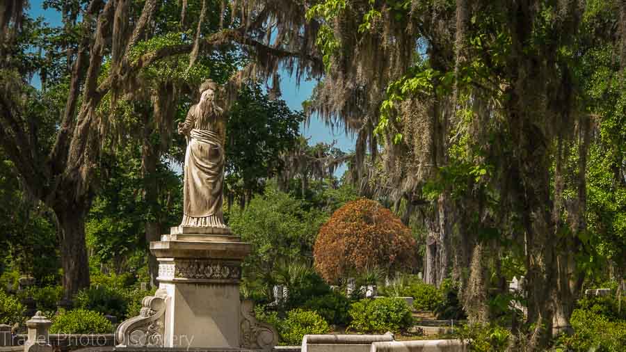 Scenic landscape at Bonaventure Cemetery Savannah