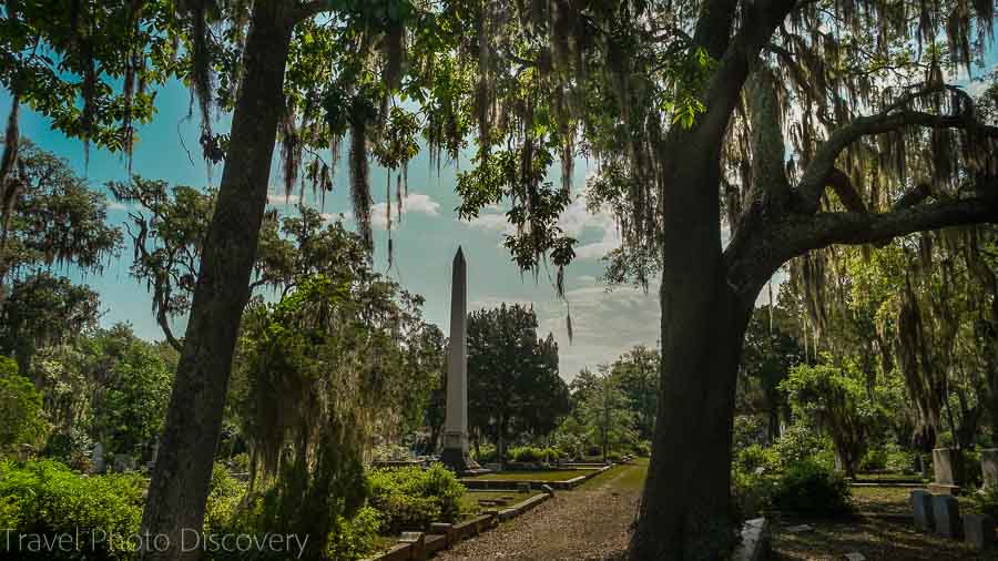 Scenic landscape at Bonaventure Cemetery Savannah