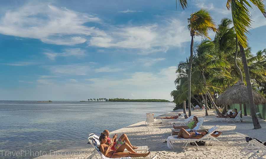 The beach at Amara Cay resort, Islamorada, Florida