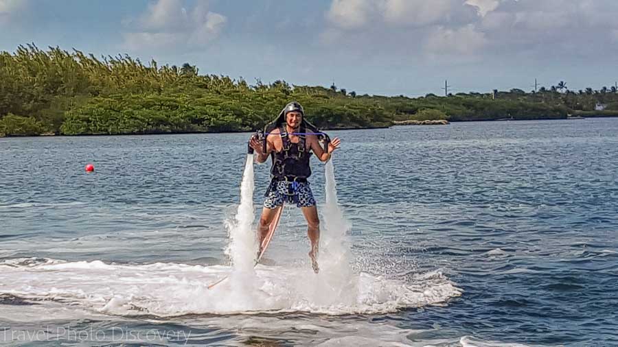 Jetpack water sport at Islamorada, Florid