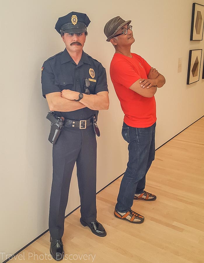 The police officer at SF Moma in San Francisco