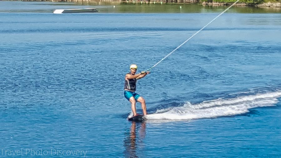 Wake boarding on Marathon Keys, Florida Keys