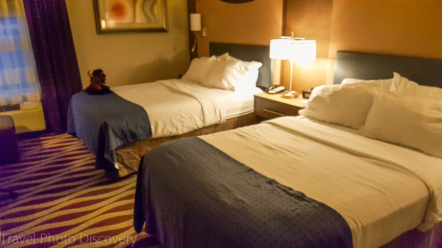 Holiday Inn bedroom, Cody Wyoming