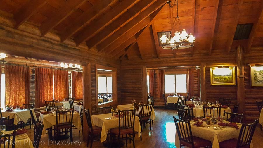 Dining room at Jenny Lake Lodge at the Grand Tetons