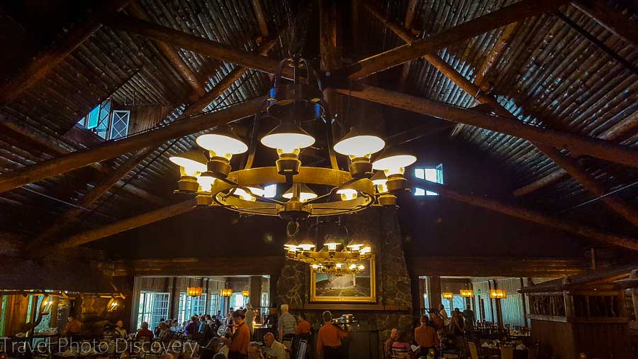 Dining room at Old Yellowstone Inn in Yellowstone National Park