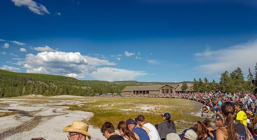 Old Faithful at Yellowstone National Park 2016