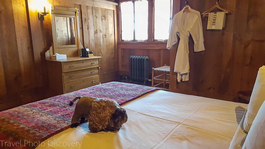 Bedroom at Old Yellowstone Inn in Yellowstone National Park