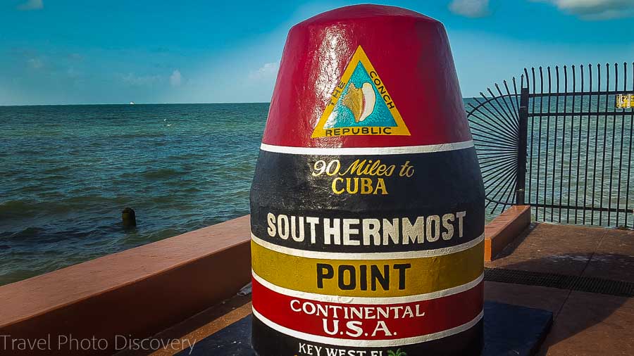 Southernmost point in the United States and facing Cuba