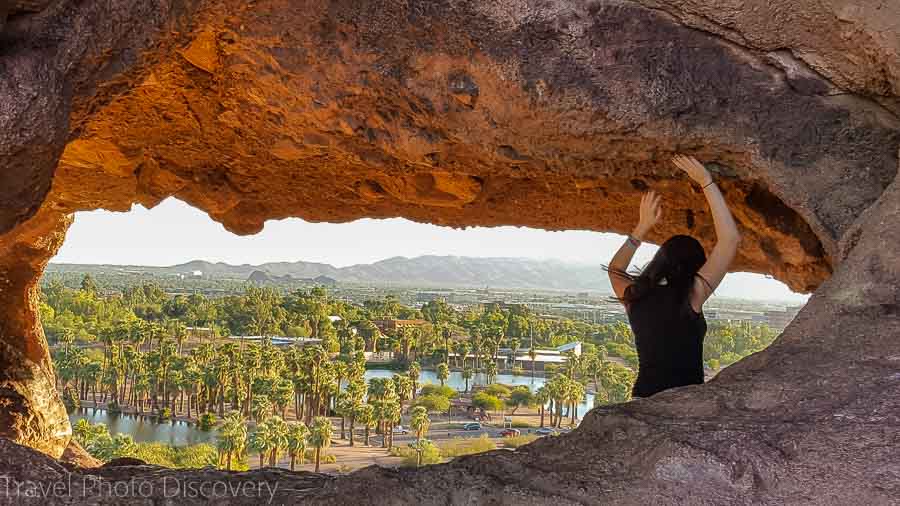 Hole in the Rock at Papago Park in Phoenix Arizona