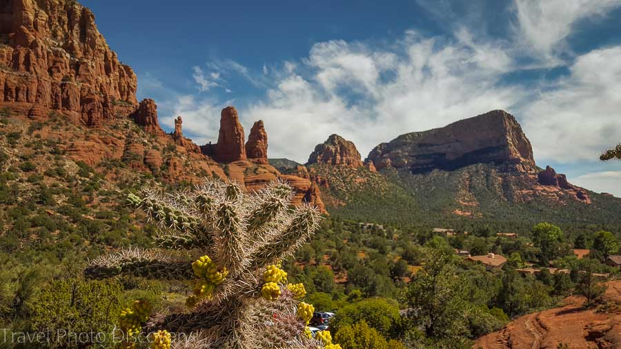 Exterior views at the Chapel of the Holy Cross in Sedona Arizona