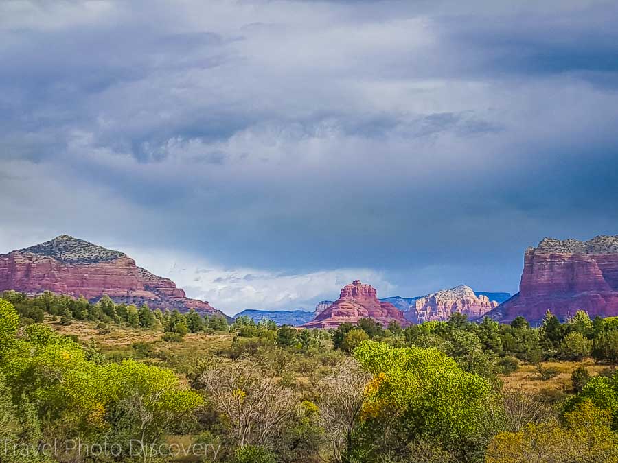 A first impression of the Red Rocks of Sedona from Hwy 179