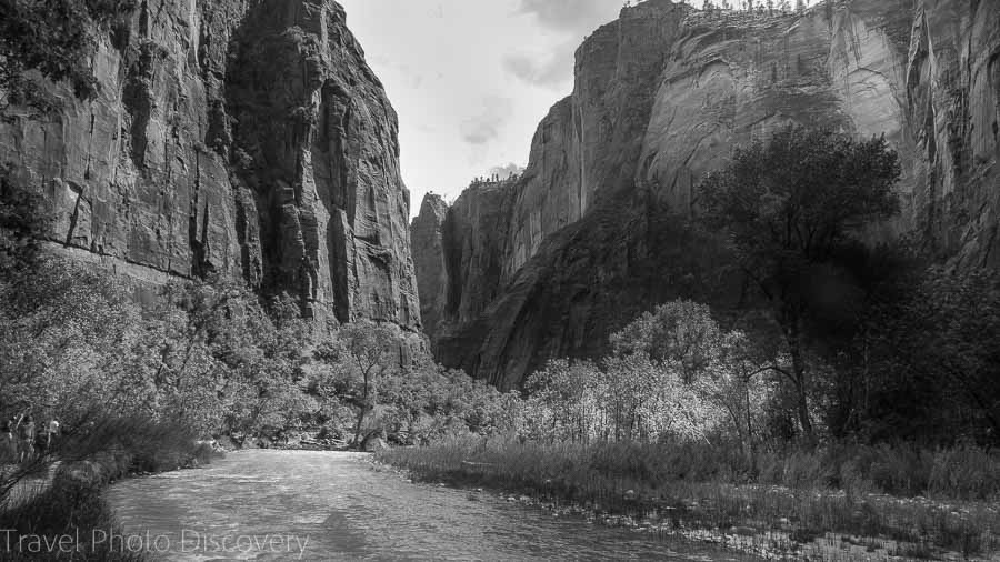 Black and white photos Zion National Park and Ansel Adams