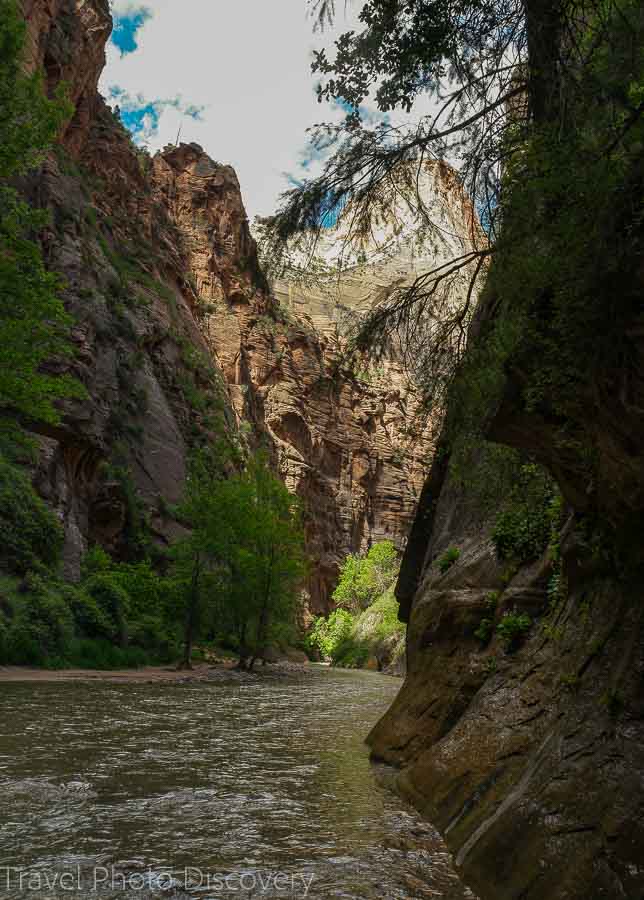 The Narrows entrance Zion National park Utah