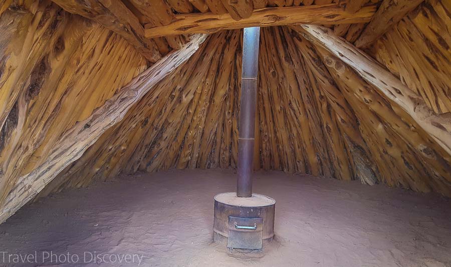 A Navajo Hogan Visiting and touring Monument Valley in Utah