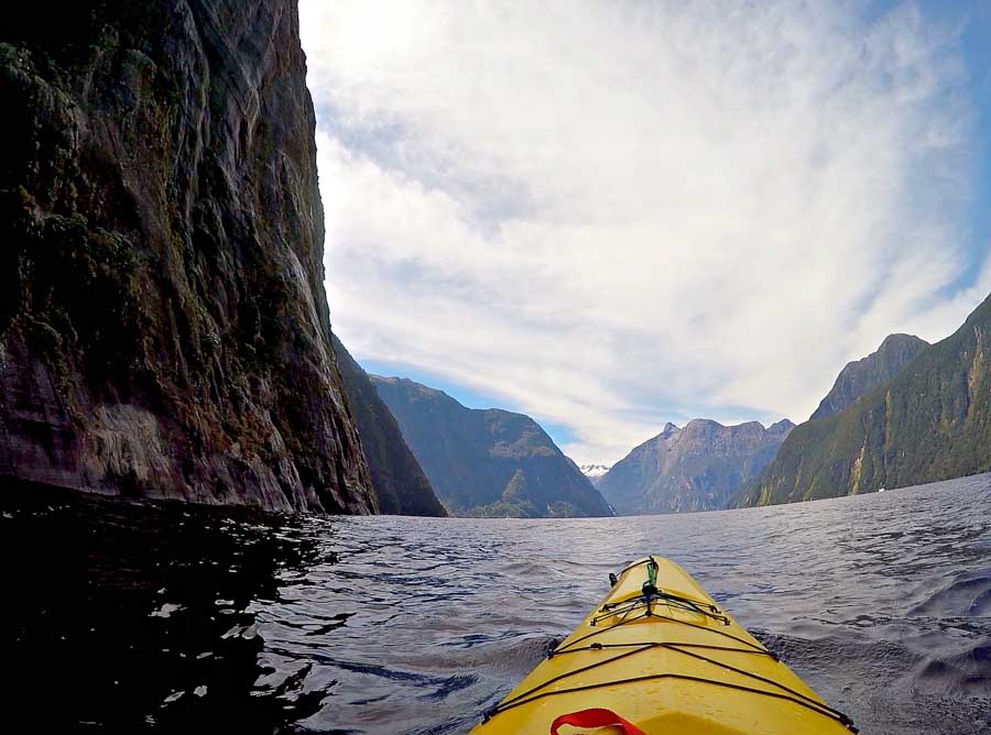 Top adventure and eco experiences kayaking Milford Sound